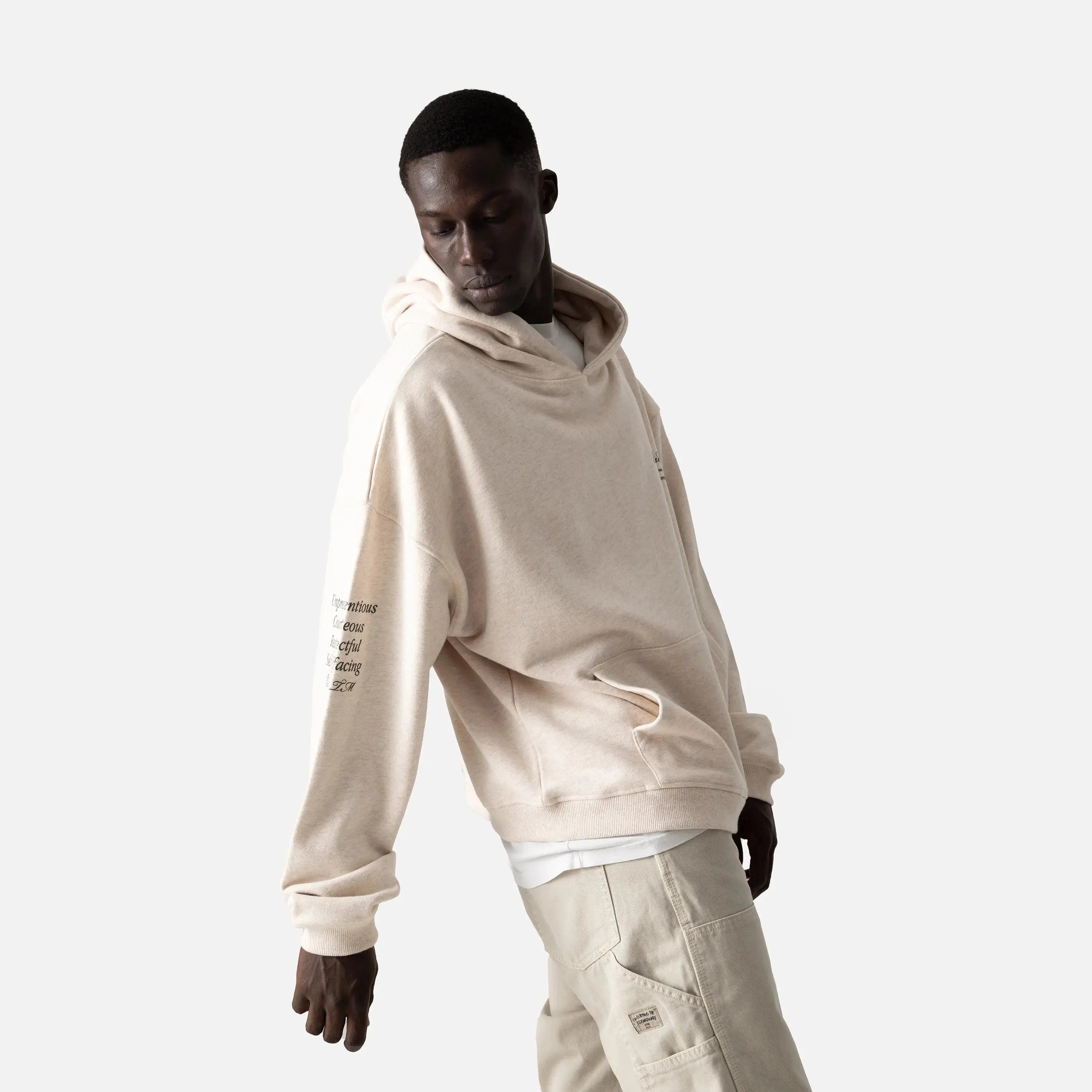 5135 Off Sand Oversized Hoodie
