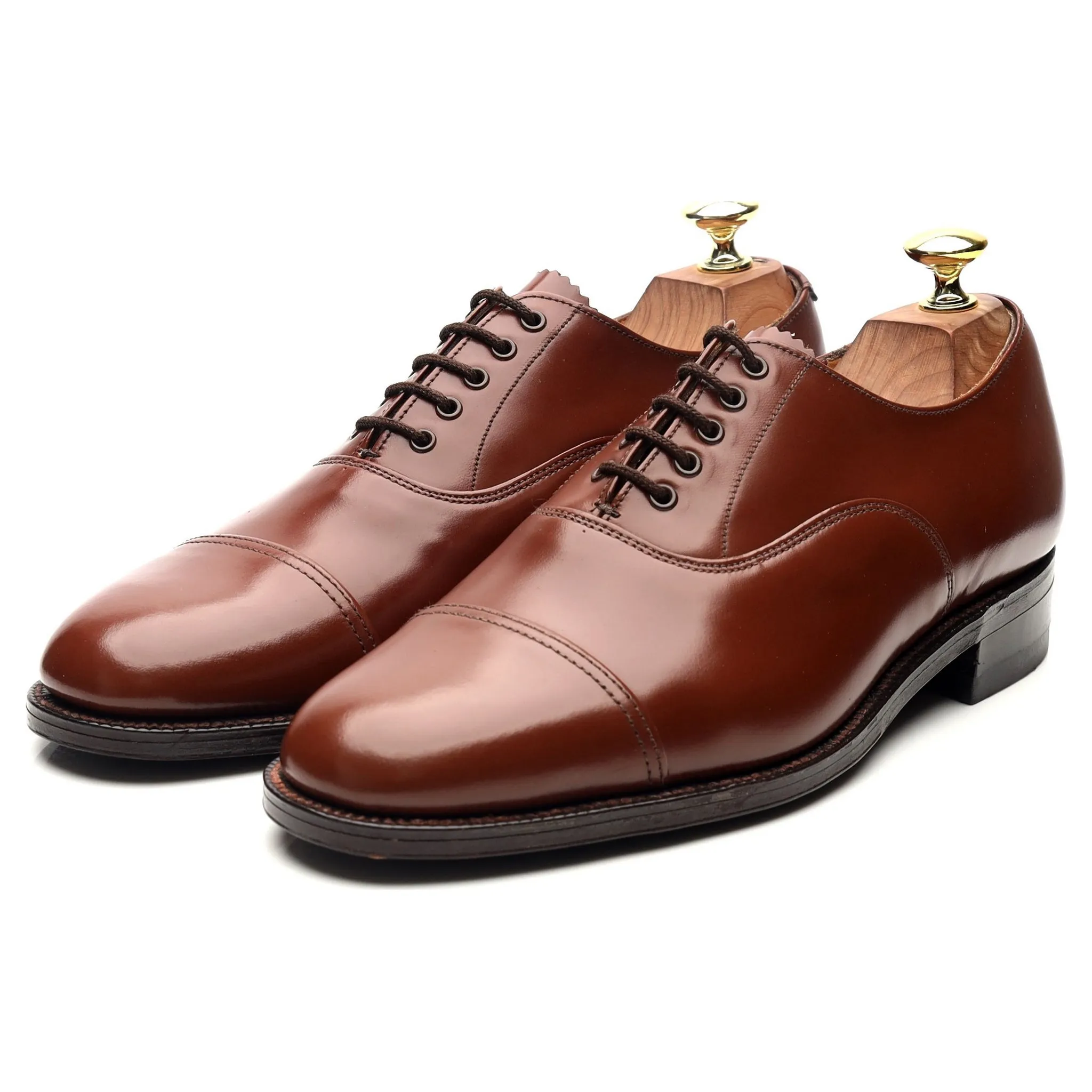 '9802/T' Brown Leather Oxford UK 7