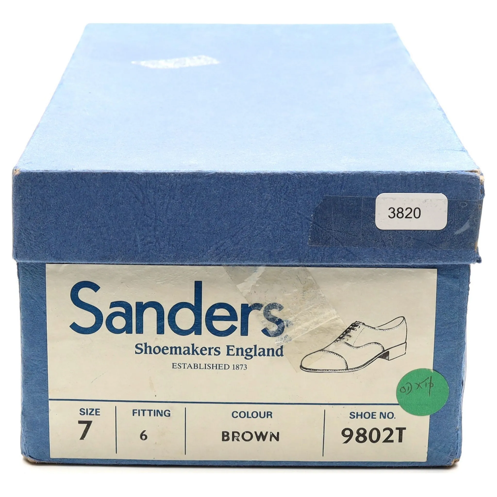 '9802/T' Brown Leather Oxford UK 7
