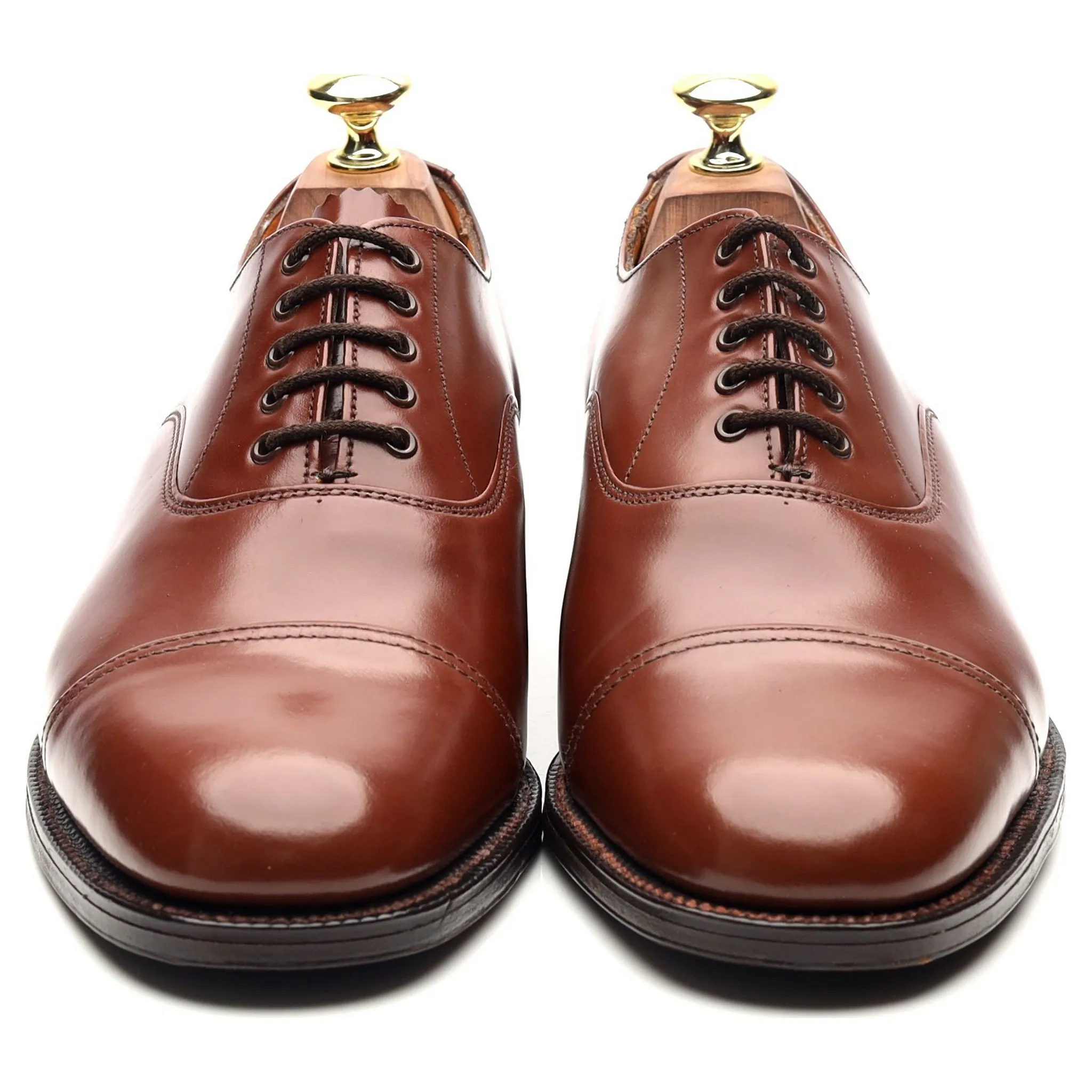 '9802/T' Brown Leather Oxford UK 7