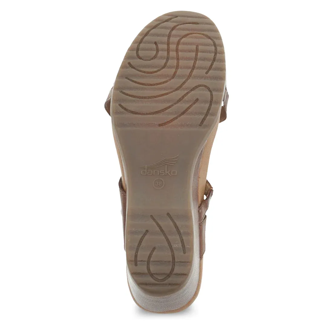  Ana Strappy Slide Wedge in Tan  