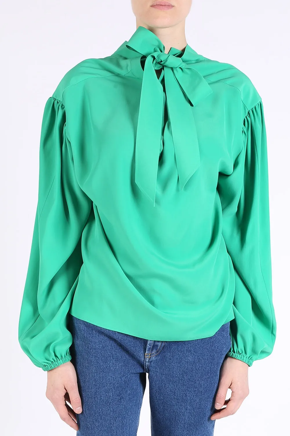 Balenciaga Paris Silk Blouse Small