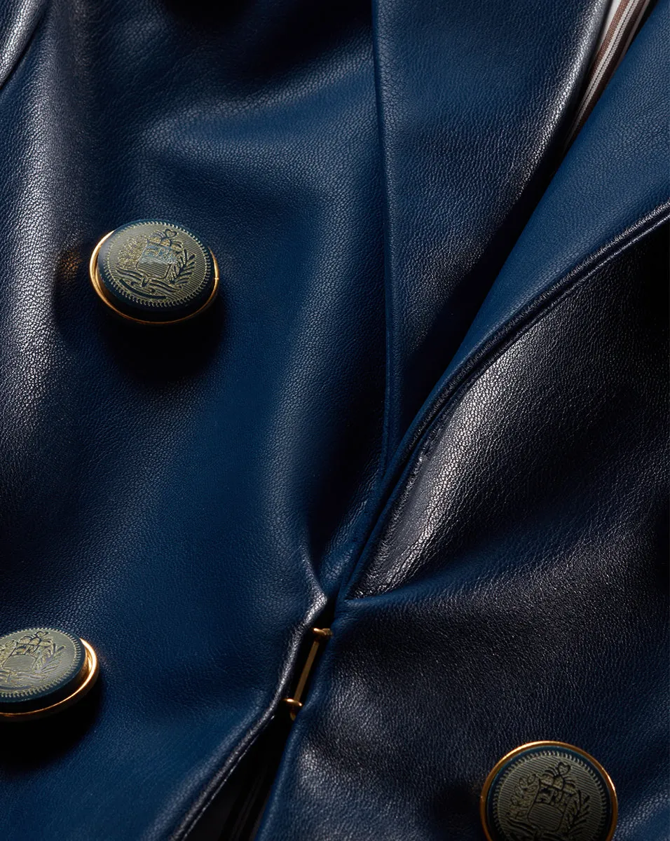 Beacon Vegan Leather Dickey Jacket