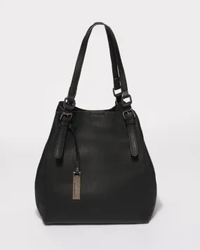 Black Donna Slouch Tote Bag