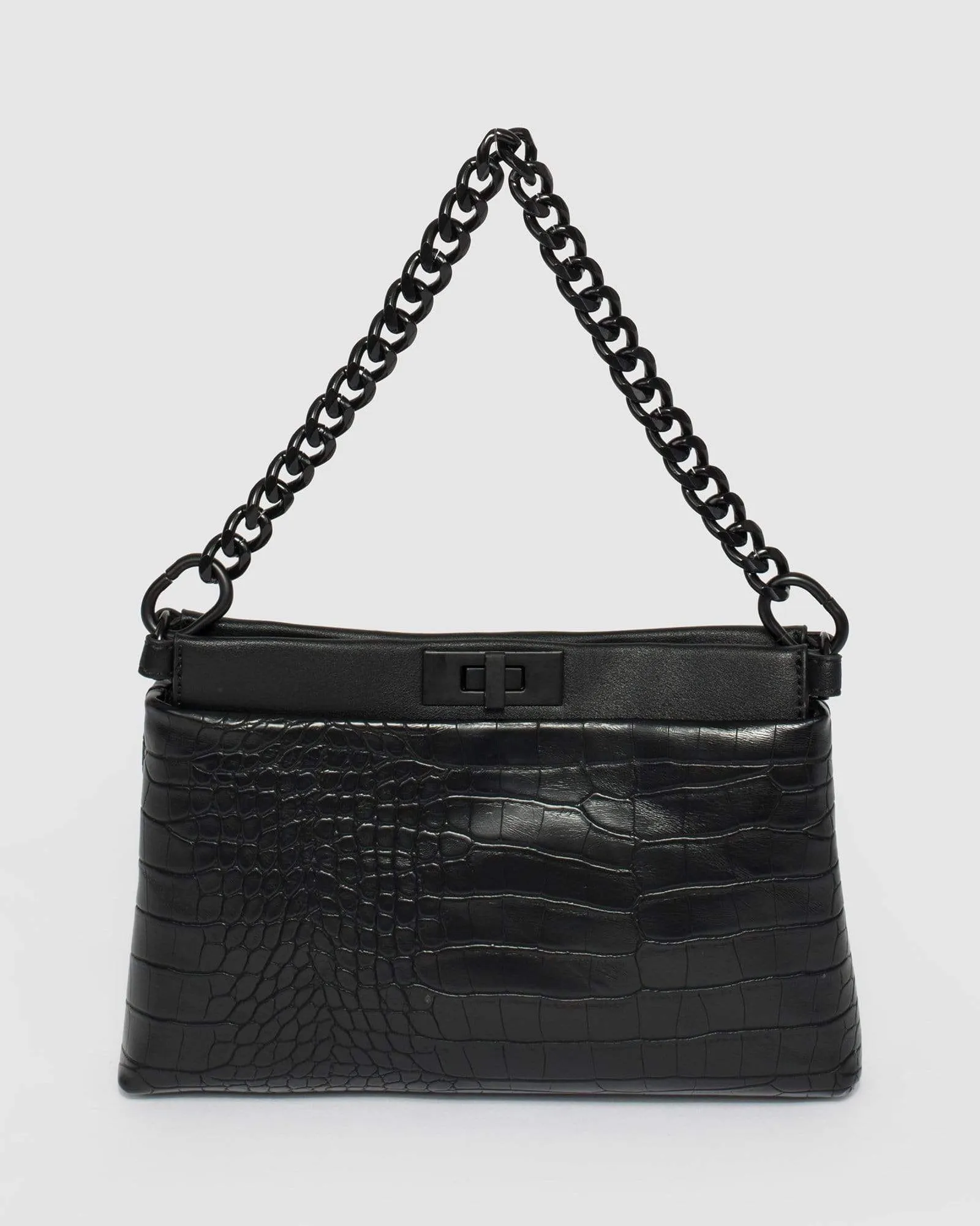 Black Lorelie Chain Crossbody Bag