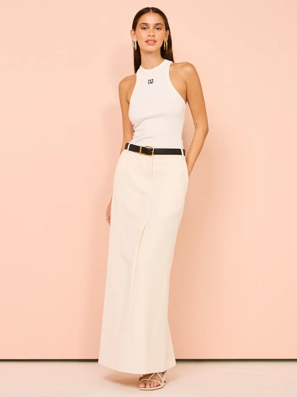Camilla and Marc Riba Maxi Skirt in Cream