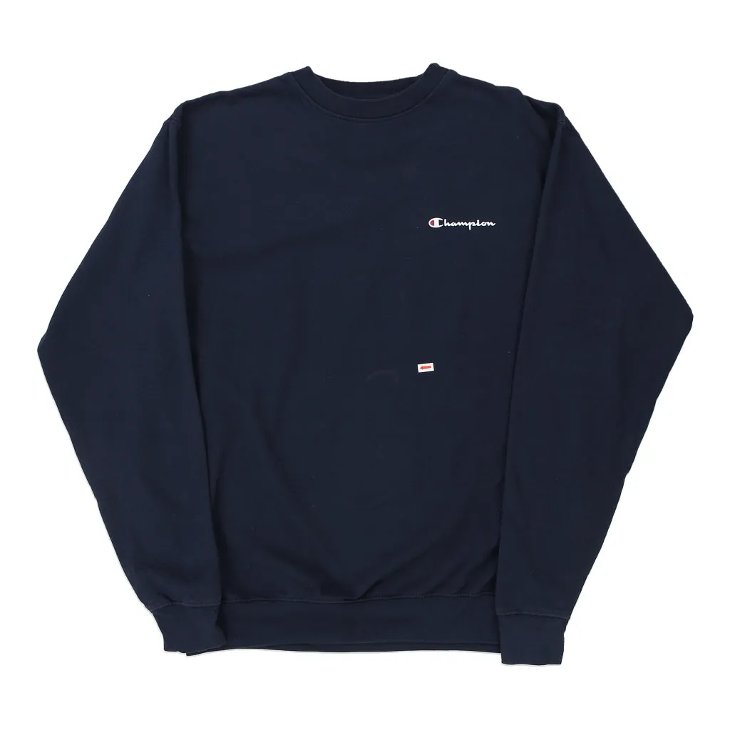 Champion Sweatshirt - XL Navy Cotton Blend