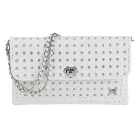 Cheemo Women White Flap Clutch Flap Clutch