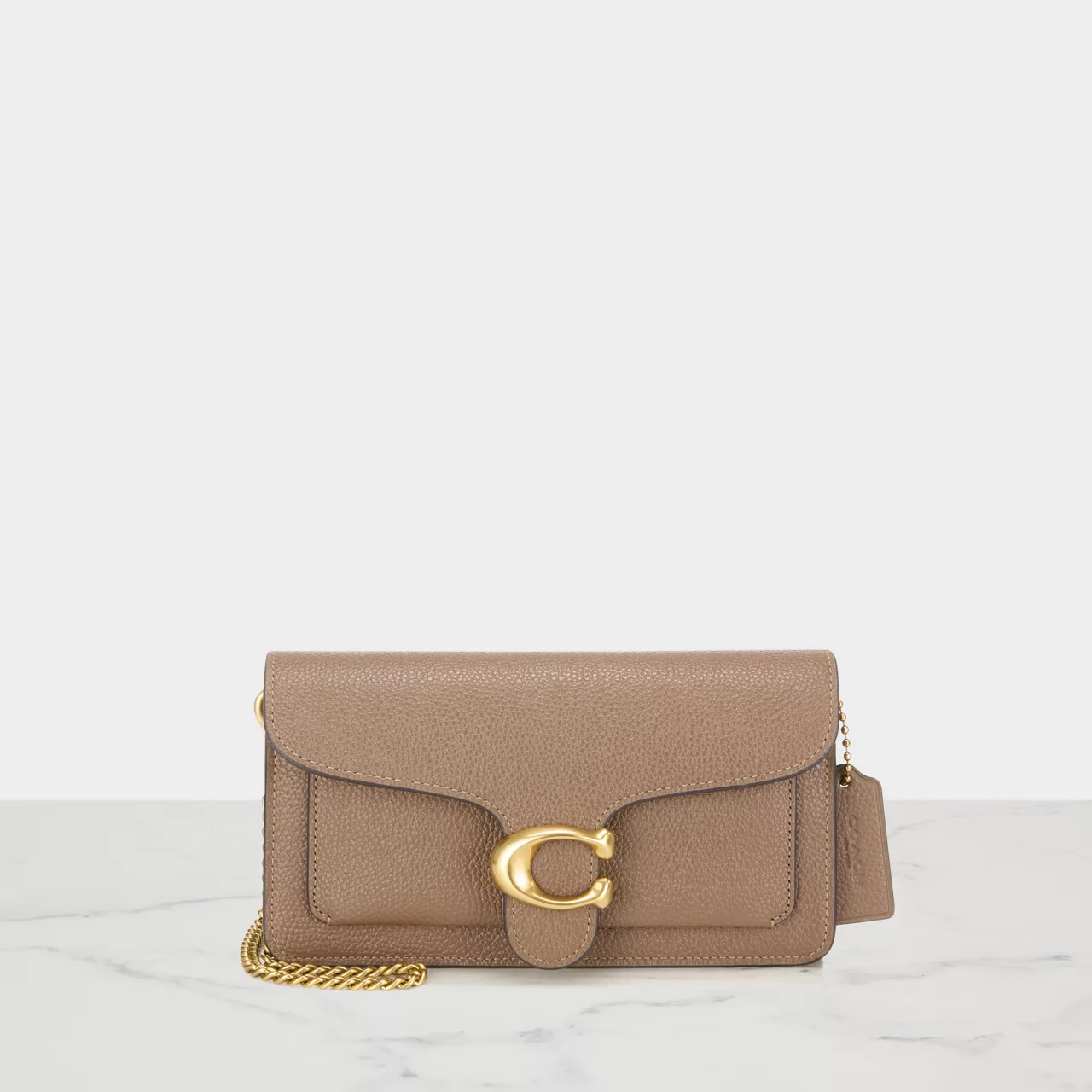 COACH Tabby Chain Strap Crossbody Bag - Dark Stone