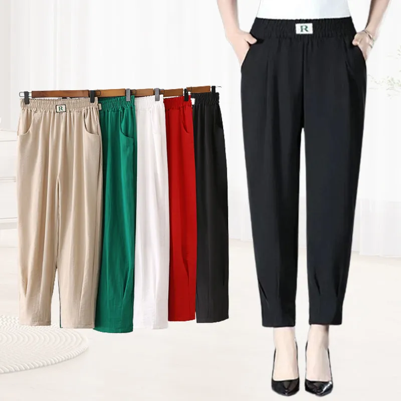 DINA - Pantalon de harem décontracté