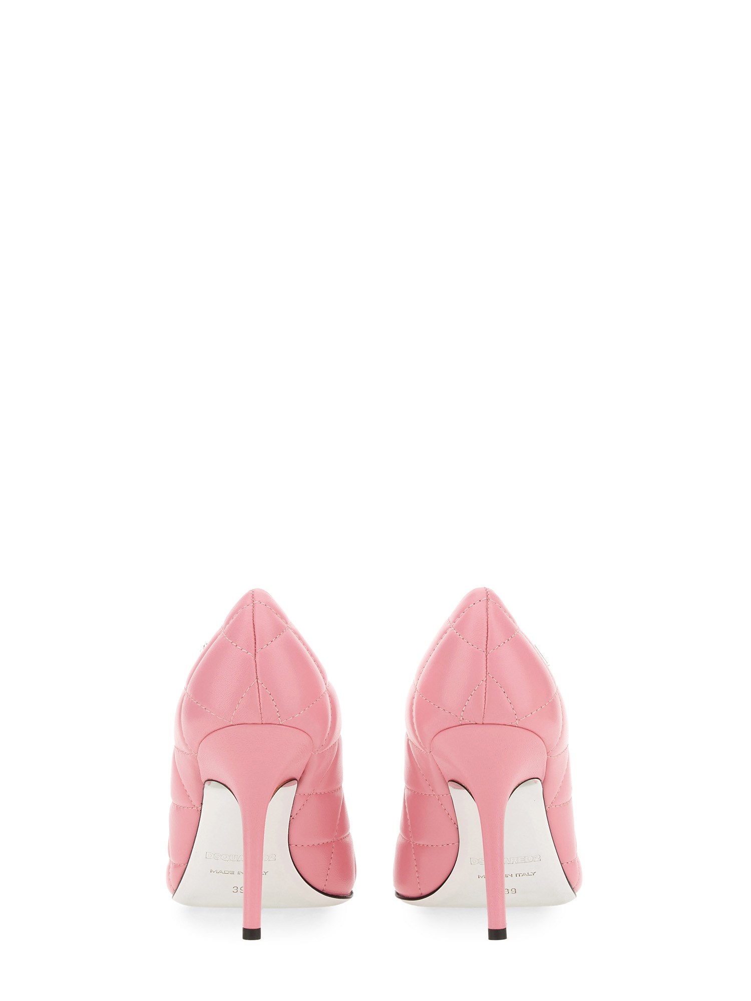 DSQUARED    QUILTED LEATHER PUMPS