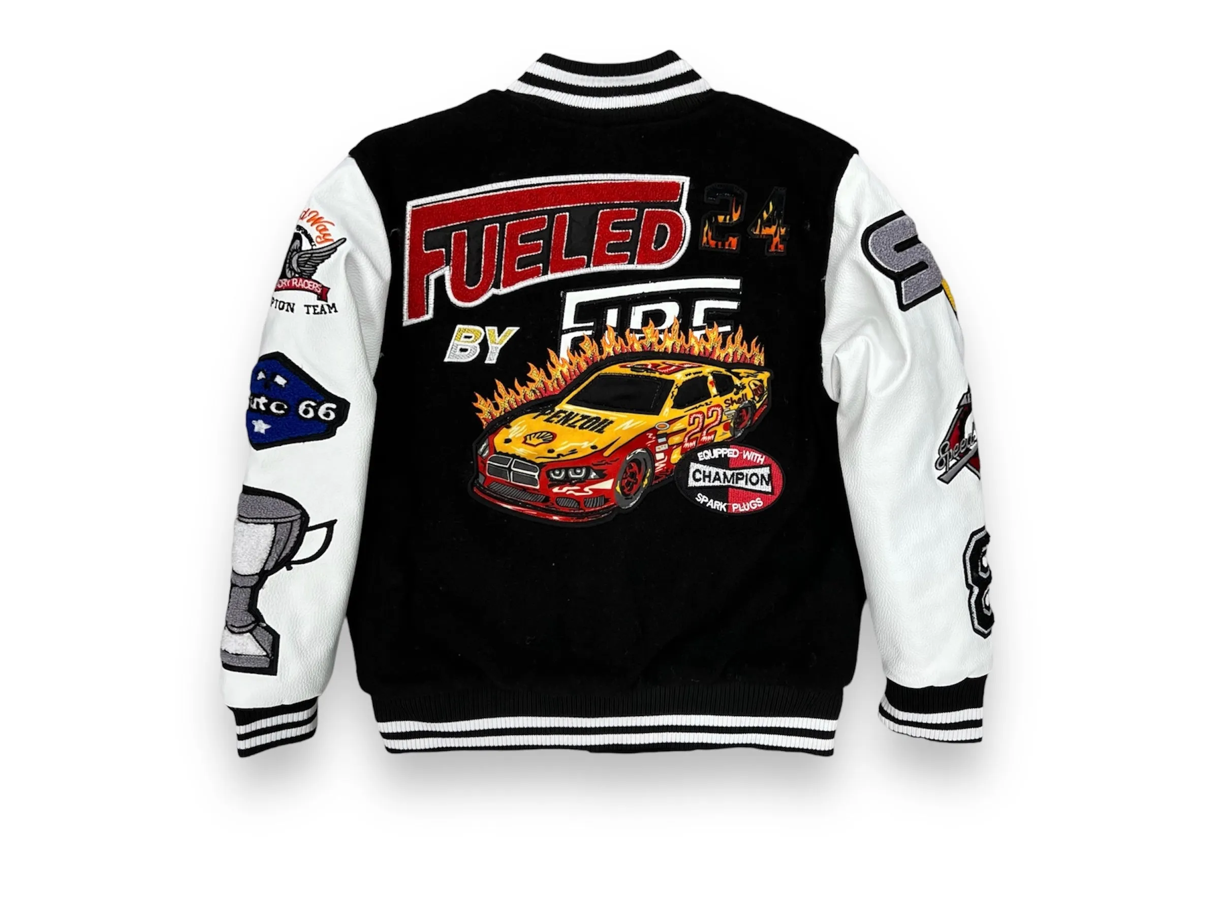 Focus Speed Varsity Jacket Black Boys