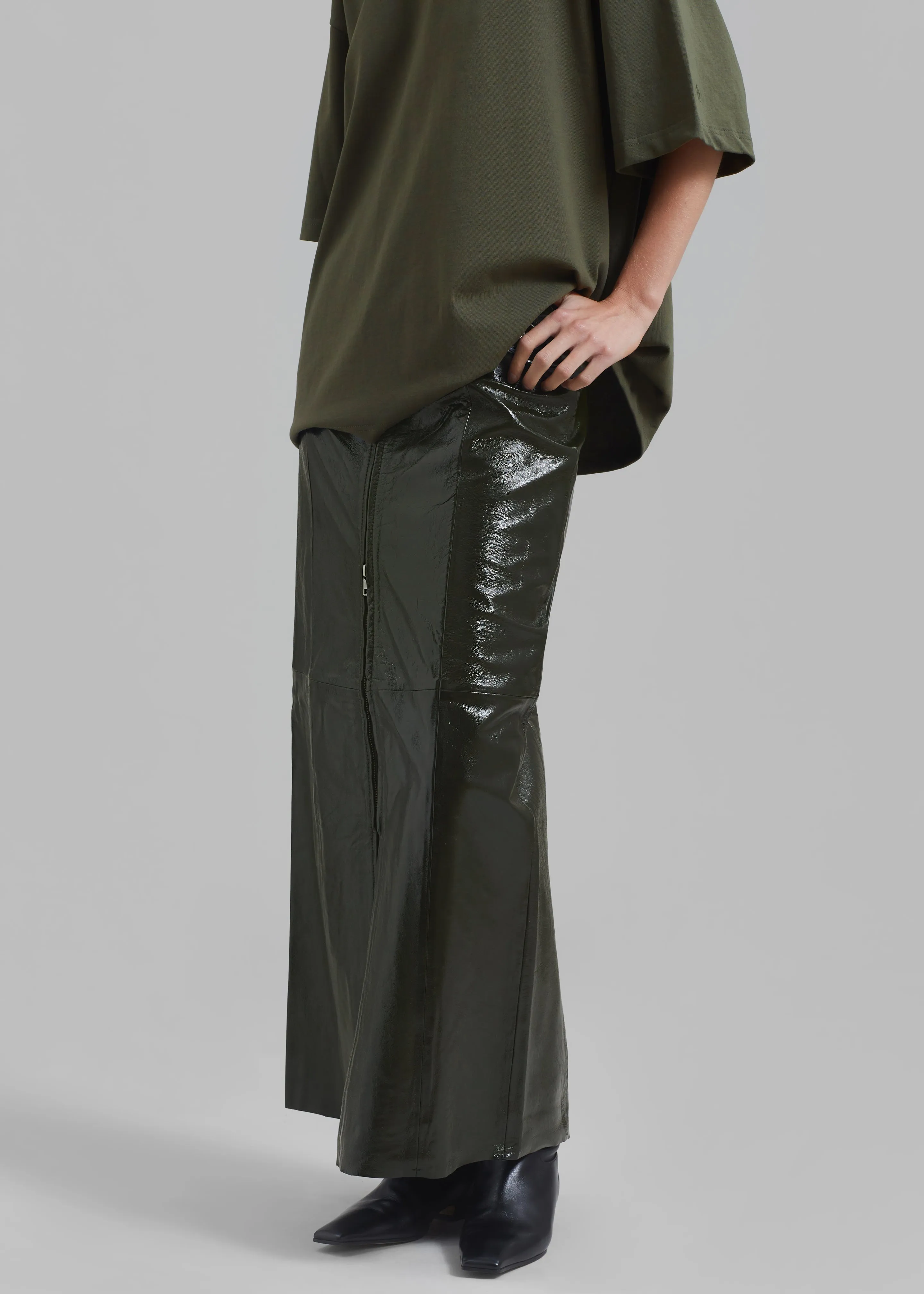 Gestuz Idana GZ HW Skirt - Deep Green