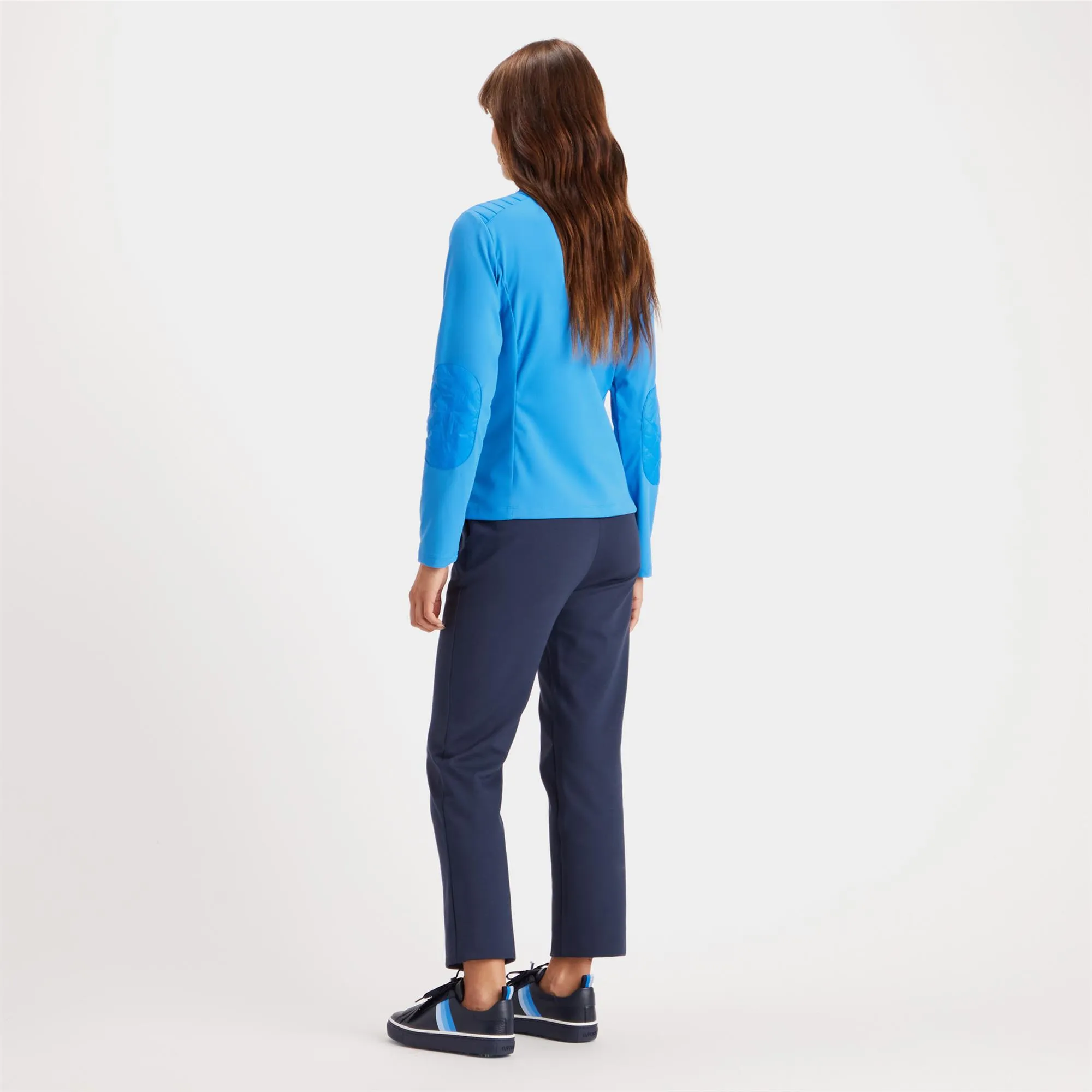 G/FORE Hybrid Moto Golf Jacket Cerulean
