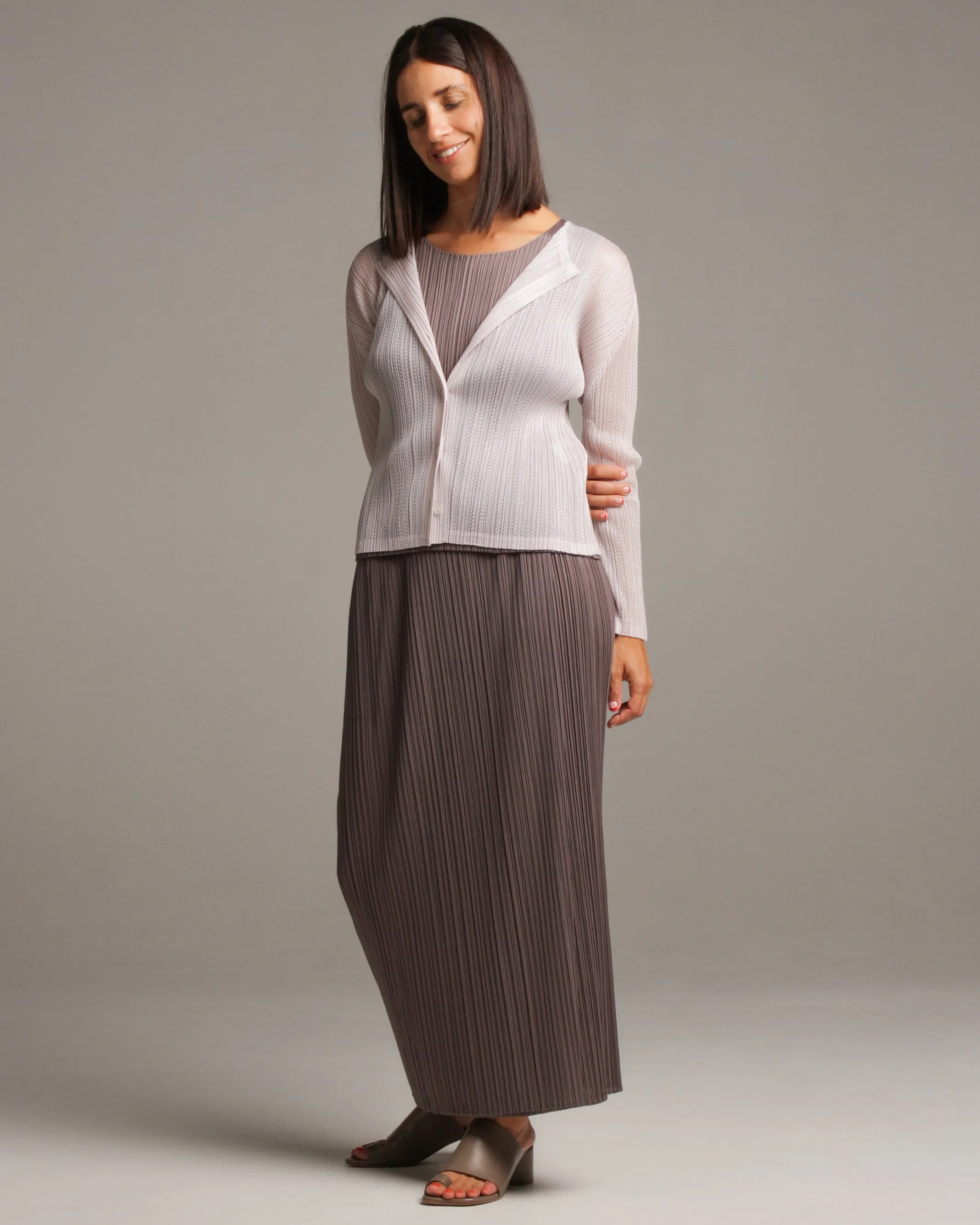 Grey Ankle Skirt