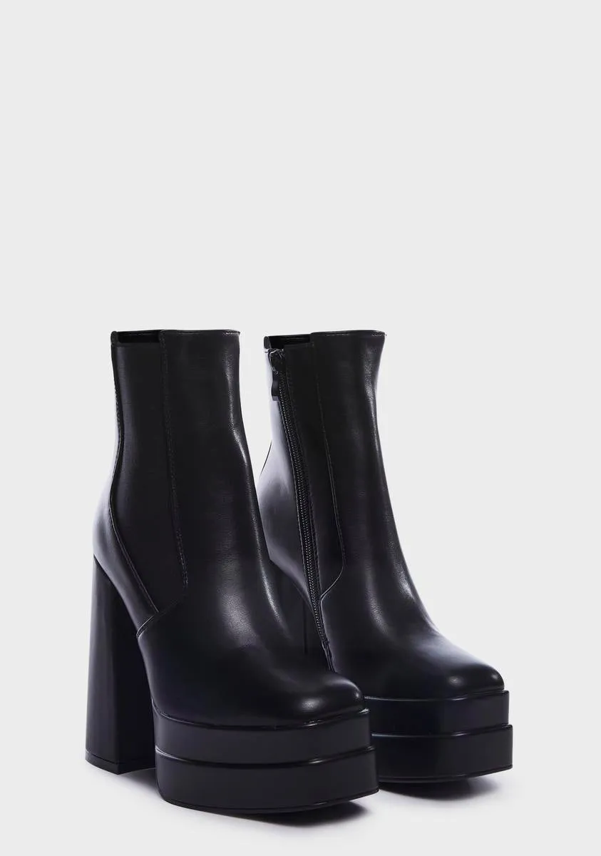 Here 'N There Platform Boots-