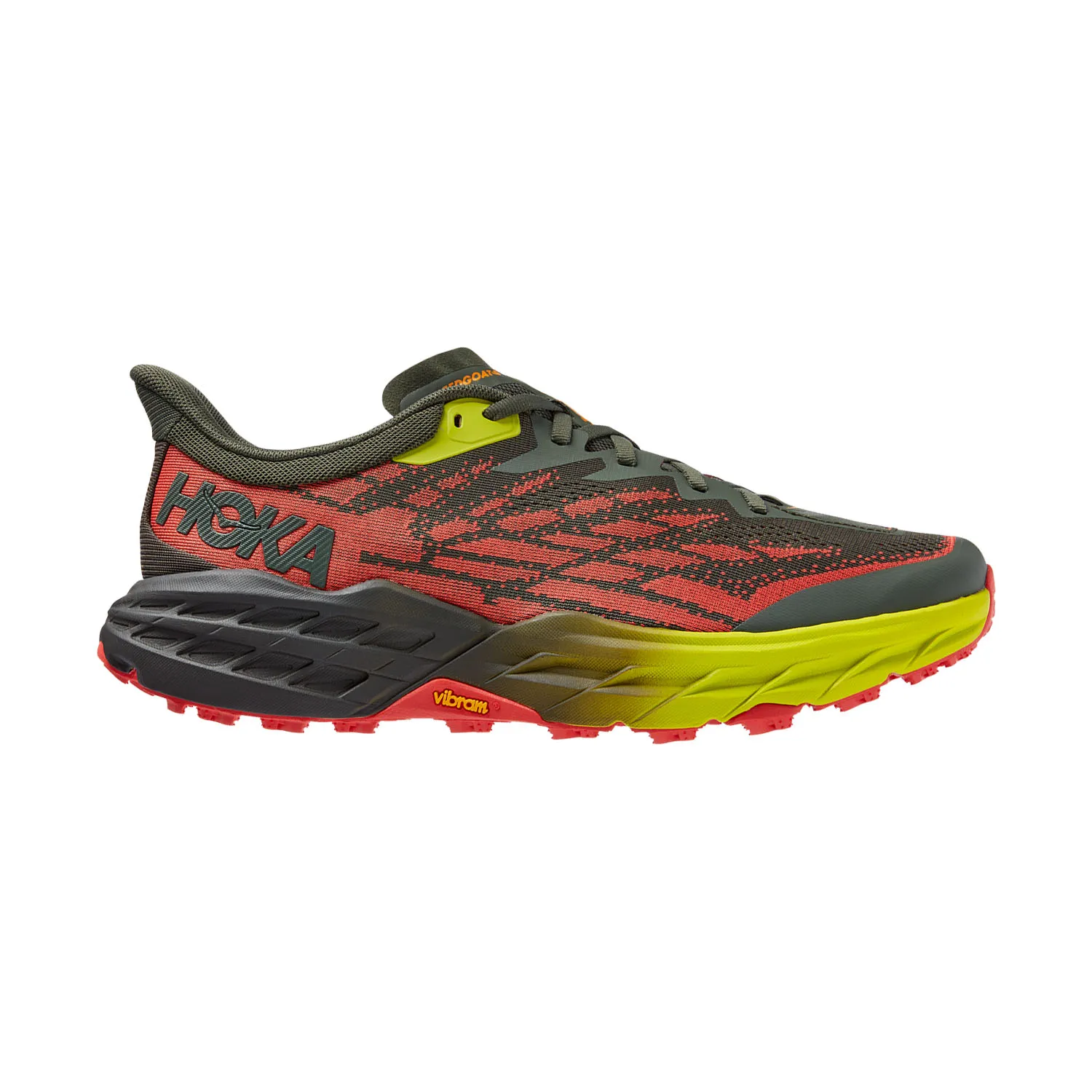 Hoka Speedgoat 5  Thyme/Fiesta