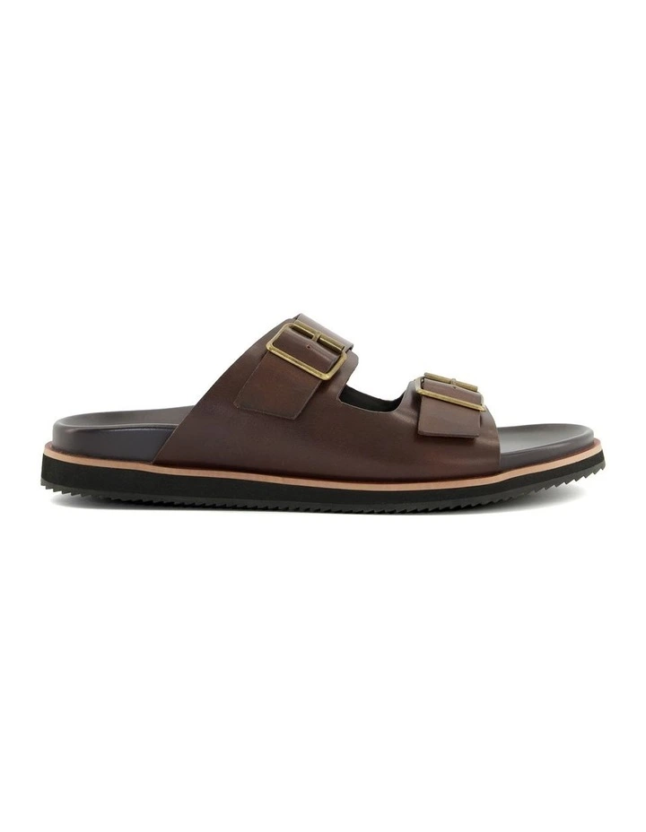 Itare Slide Sandal in Brown