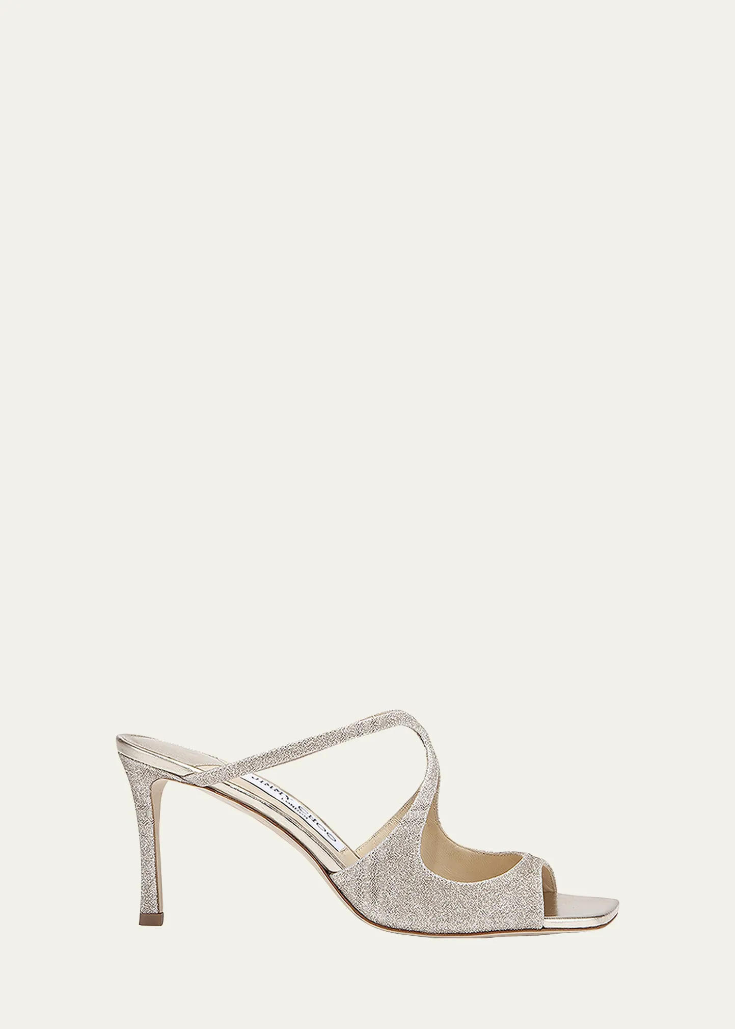 Jimmy Choo Anise Glitter Slide Sandals