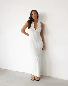 Maliyah Maxi Dress (White)