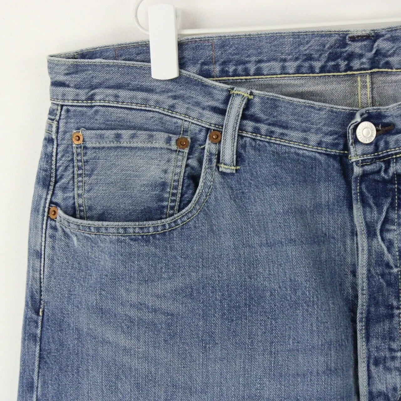 Mens LEVIS 501 CT Jeans Mid Blue | W38 L32