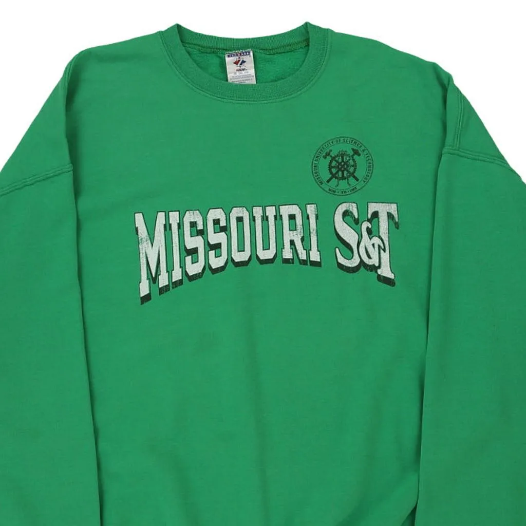 Missouri S&T Jerzees Sweatshirt - 2XL Green Cotton Blend