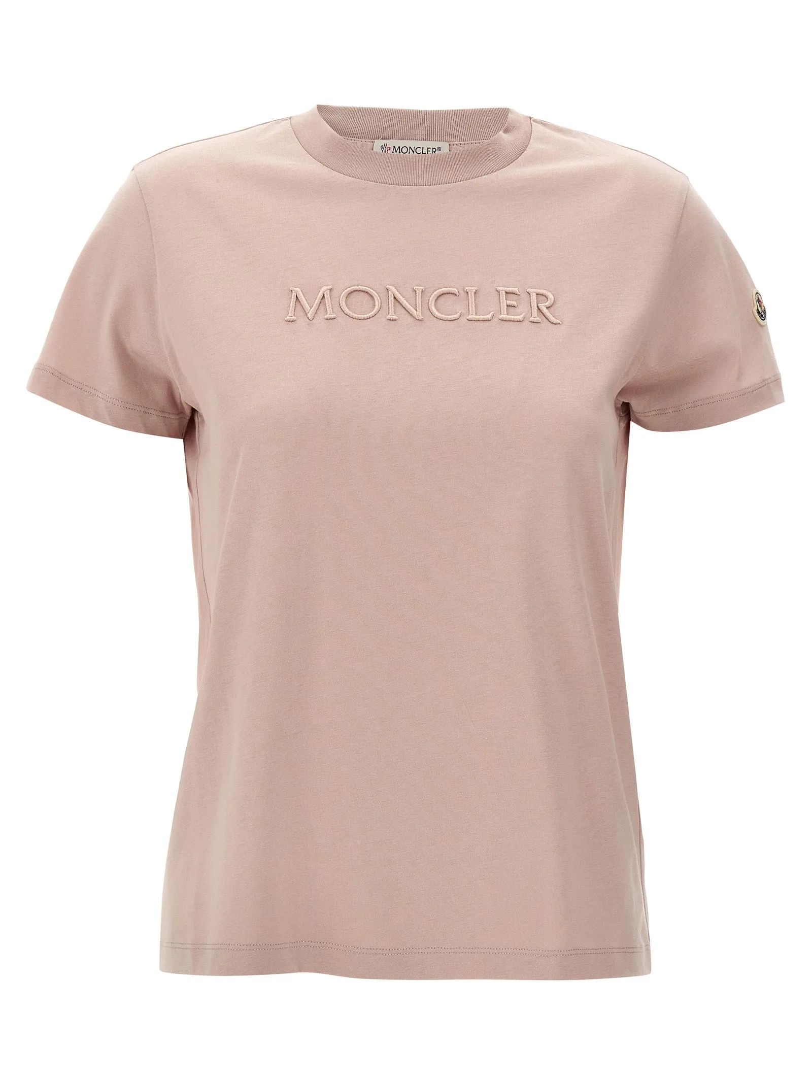 Moncler Logo Embroidery T Shirt