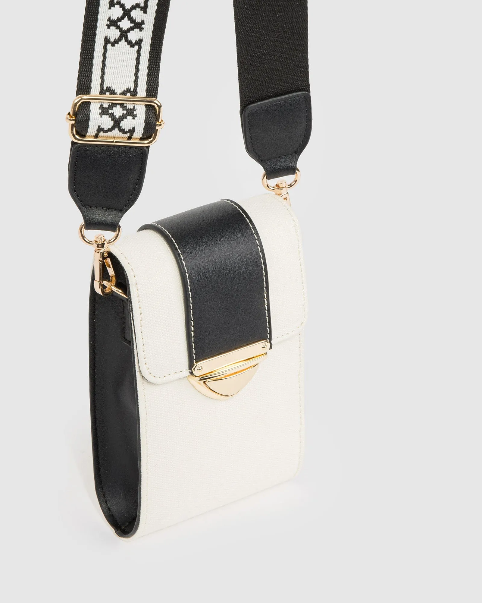 Multi Colour Koni Webbing Phone Crossbody Bag