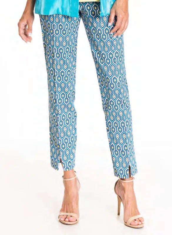 Multicolor Printed Ankle Pant