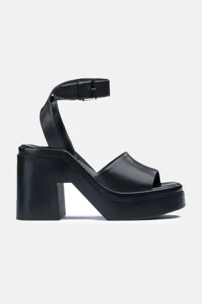 Noe Platform Sandal Black