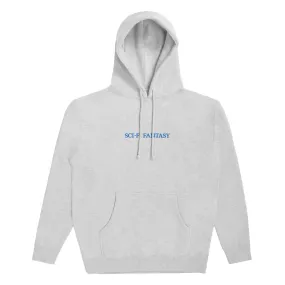 SCI-FI FANTASY LOGO HOOD // HEATHER GREY