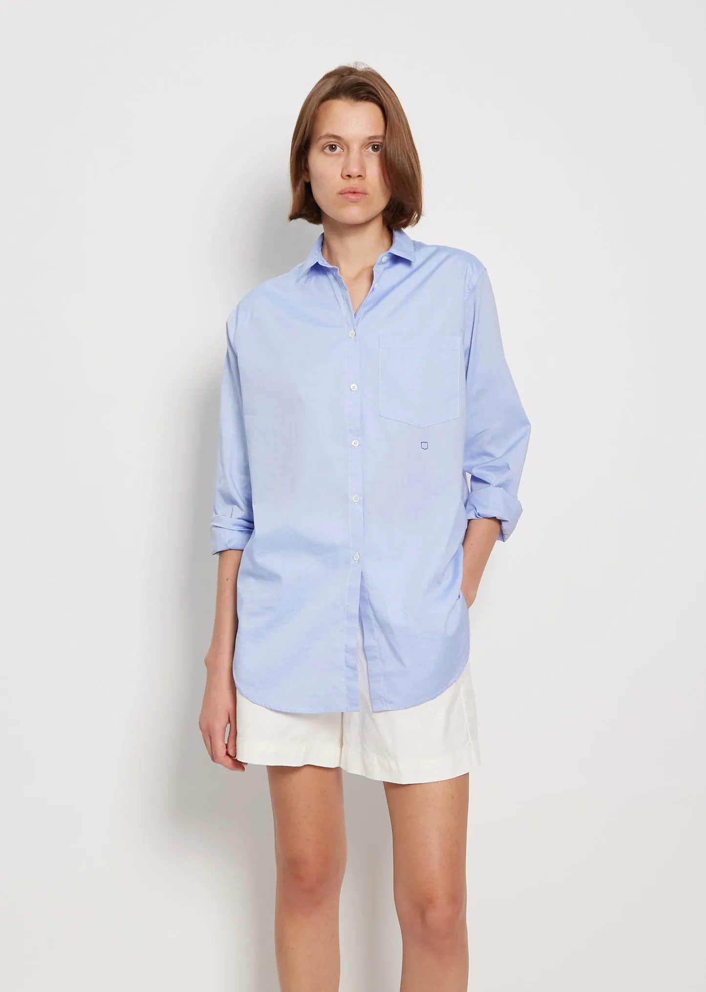 Uma Oxford Cotton Shirt — Azzurro
