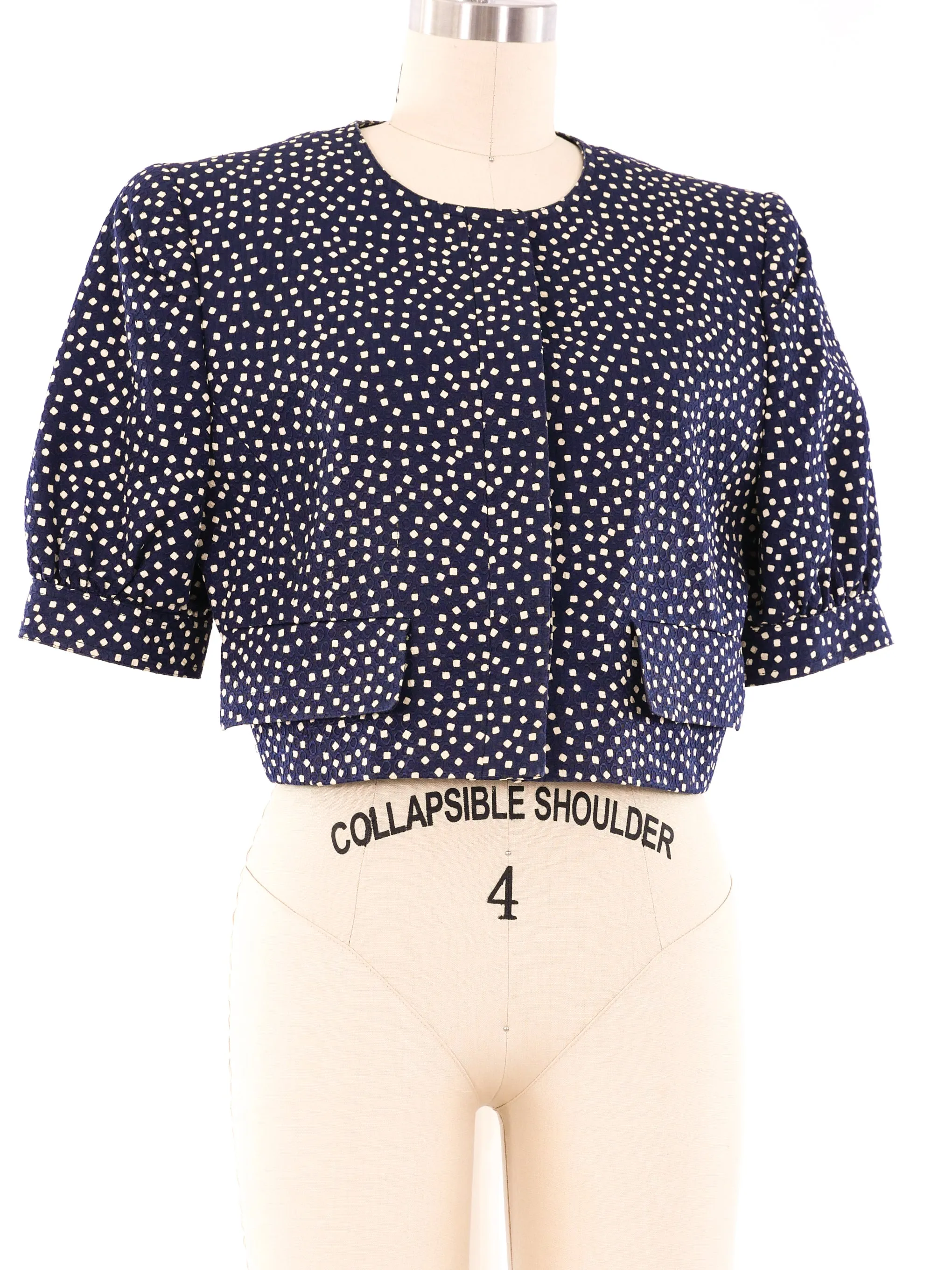 Valentino Cropped Short Sleeve Jacket