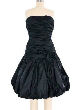 Victor Costa Ruched Cocktail Dress