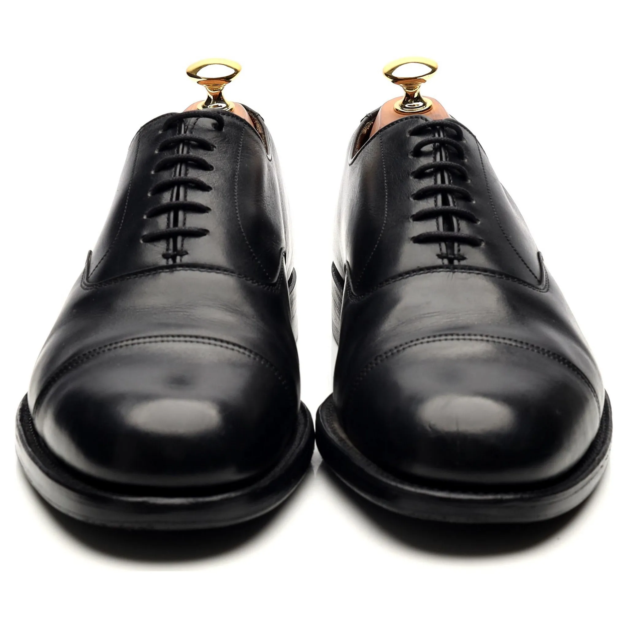 Vintage Black Leather Oxford UK 7.5 FG