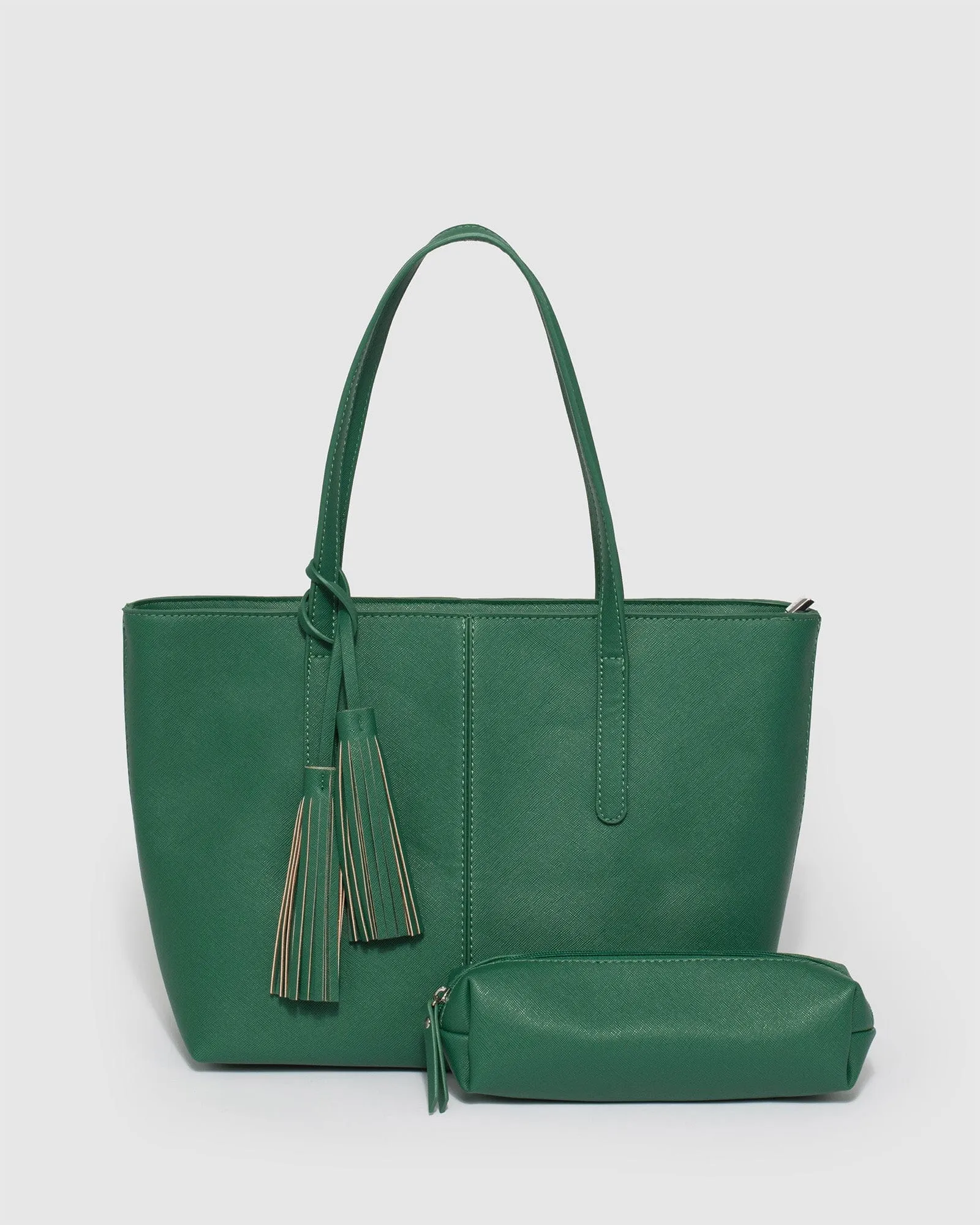 Yesenia Tassel Green Tote Bag